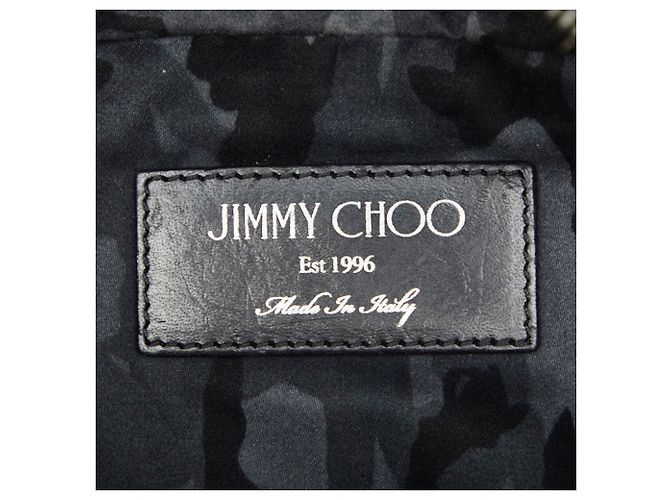 Borsa a tracolla Jimmy Choo Star Studded Delhi Nero - vista 8