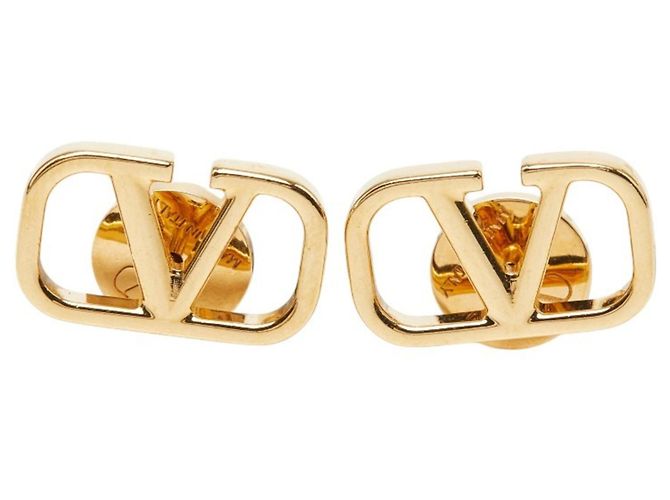 Orecchini a lobo Valentino V-logo Signature D'oro - vista 2