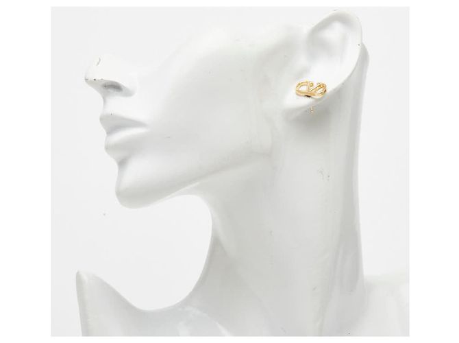 Orecchini a lobo Valentino V-logo Signature D'oro - vista 5