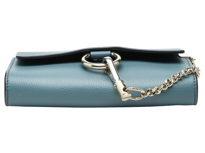 Borsa a tracolla Chloé Faye Blu - vista 3