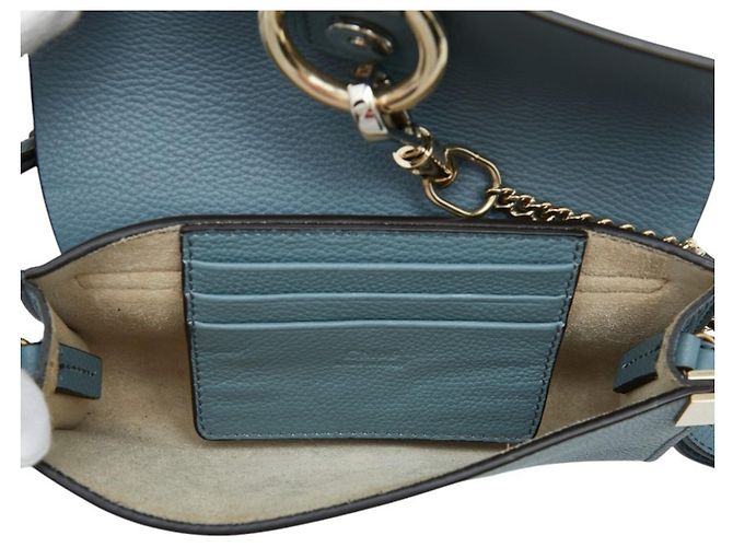 Borsa a tracolla Chloé Faye Blu - vista 6