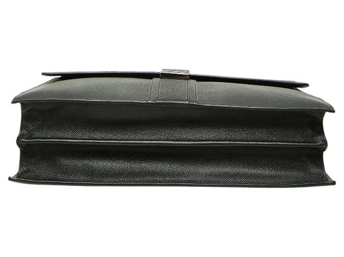 Mala de negócios Burberry em couro preto - vista 3