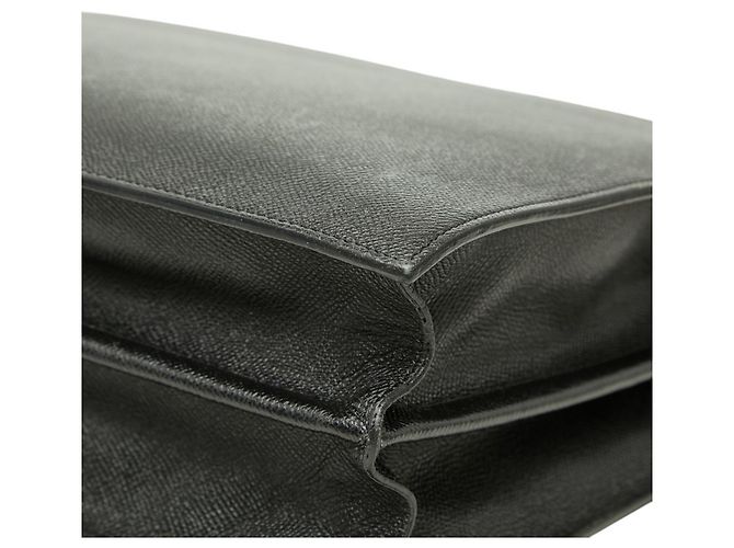 Mala de negócios Burberry em couro preto - vista 6