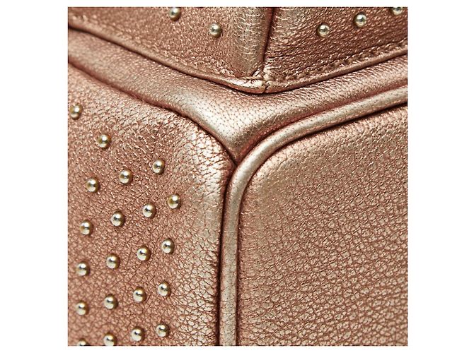 MCM Studded Backpack in Pink Leather - view 5