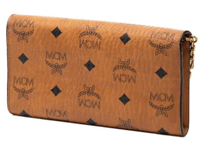 Cartera bandolera MCM Visetos Logogram Tracy Chain Castaño - vista 2