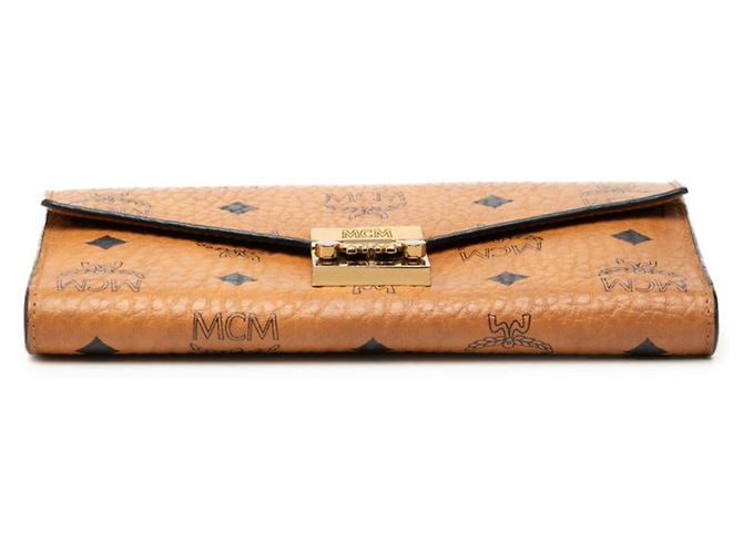 Cartera bandolera MCM Visetos Logogram Tracy Chain Castaño - vista 3