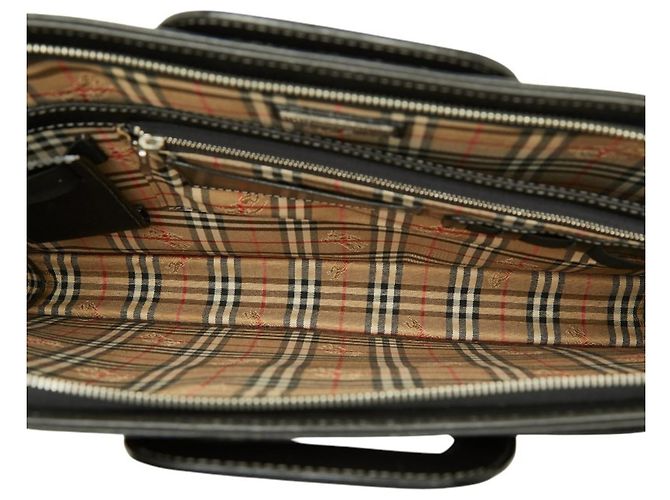 Sac d'affaires Burberry Nova Check Briefcase Noir - vue 8