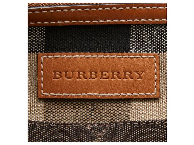 Borsa Hobo Burberry Nova Check Ashby Medium Beige - vista 4