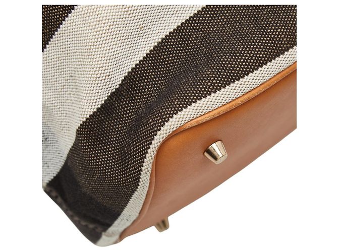 Borsa Hobo Burberry Nova Check Ashby Medium Beige - vista 6