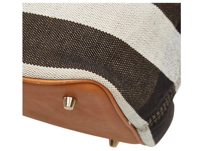 Borsa Hobo Burberry Nova Check Ashby Medium Beige - vista 7