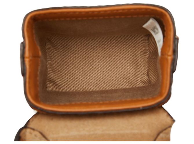 MCM Visetos Logogram Soft Berlin Mini Shoulder Bag Castaño - vista 4