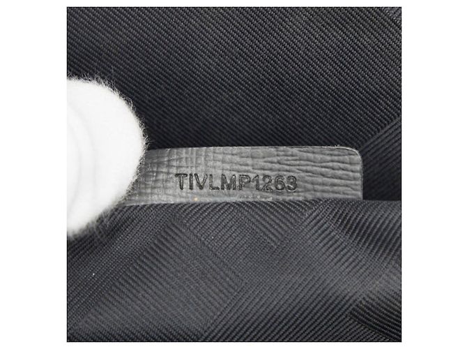 Borsa a tracolla in pelle nera Burberry Nova Check Nero - vista 10
