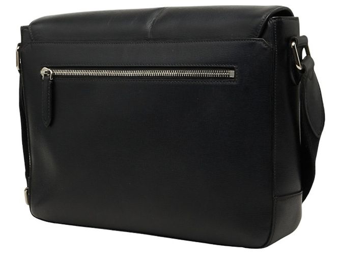Borsa a tracolla in pelle nera Burberry Nova Check Nero - vista 2