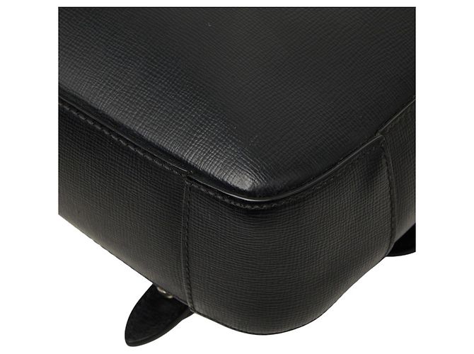 Borsa a tracolla in pelle nera Burberry Nova Check Nero - vista 6