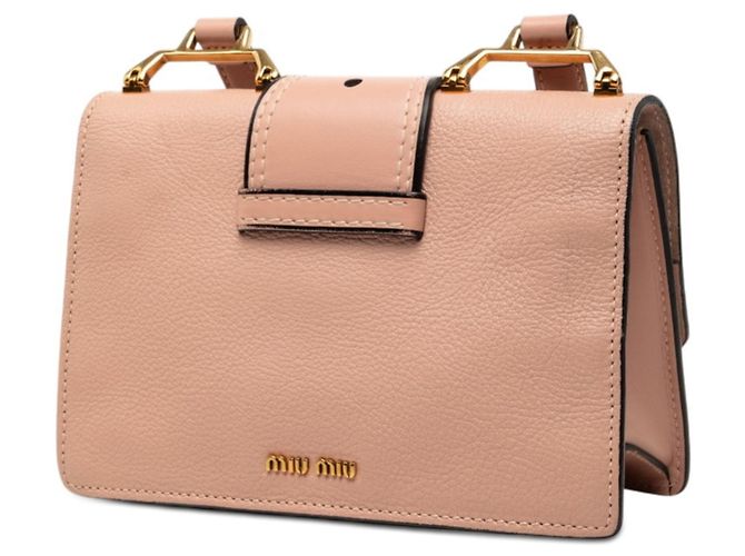 Borsa a tracolla Miu Miu Madras Rosa - vista 2
