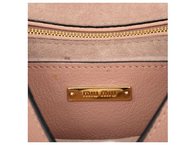 Borsa a tracolla Miu Miu Madras Rosa - vista 9