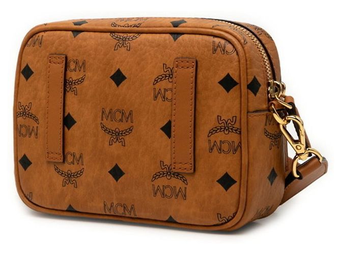 Borsa a tracolla MCM Visetos Logogram Marrone - vista 2