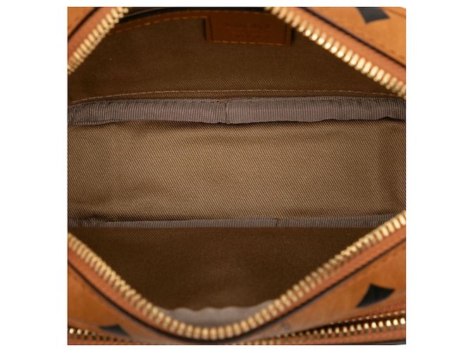 Borsa a tracolla MCM Visetos Logogram Marrone - vista 4