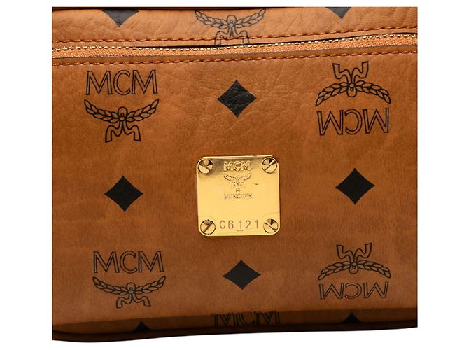 Borsa a tracolla MCM Visetos Logogram Marrone - vista 6