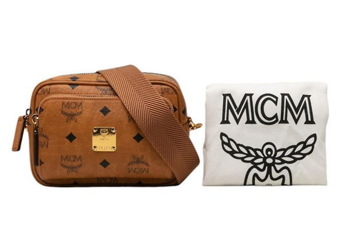 Borsa a tracolla MCM Visetos Logogram Marrone - vista 7