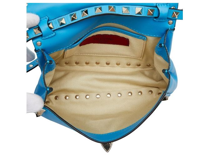 Bolso de hombro Valentino Rockstud Azul - vista 12