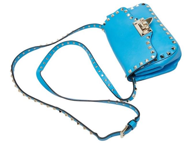 Bolso de hombro Valentino Rockstud Azul - vista 4