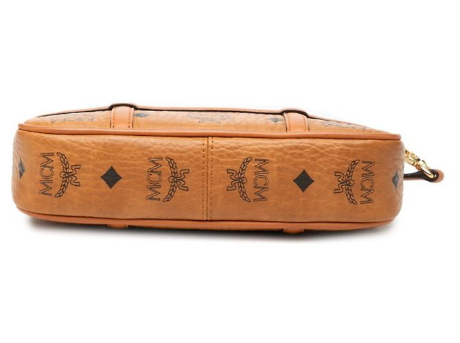 Bolso bandolera MCM Visetos Logogram Castaño - vista 3