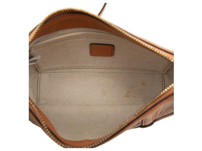 Bolso bandolera MCM Visetos Logogram Castaño - vista 4