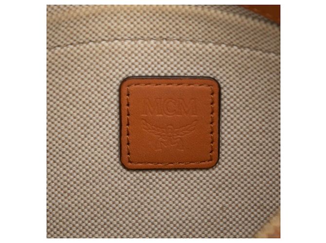 Bolso bandolera MCM Visetos Logogram Castaño - vista 5