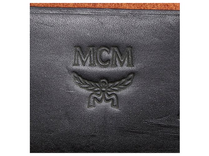 Borsa a mano/Borsa a tracolla MCM Logo Studded Nero Rosso - vista 7