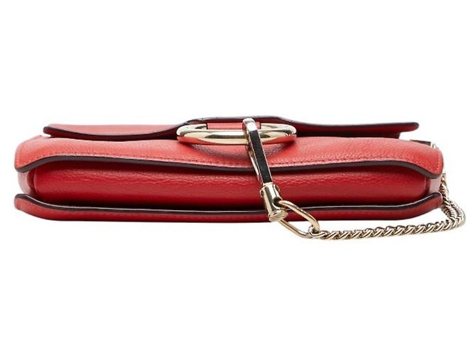 Borsa a tracolla Chloé Faye Rosso - vista 3