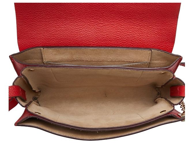 Borsa a tracolla Chloé Faye Rosso - vista 8