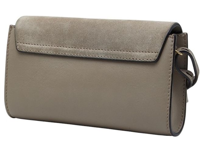 Borsa a tracolla Chloé Faye Mini Grigio - vista 2