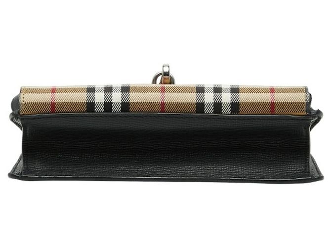 Borsa a tracolla Burberry Nova Check Marrone Nero - vista 3