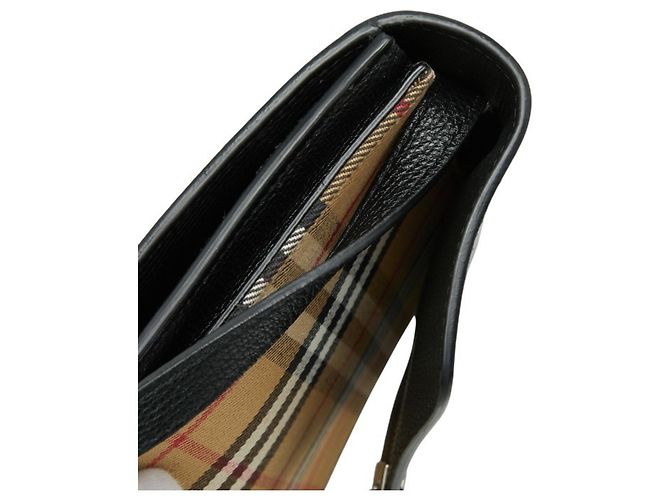 Borsa a tracolla Burberry Nova Check Marrone Nero - vista 6