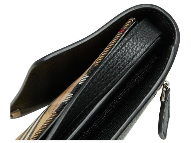 Borsa a tracolla Burberry Nova Check Marrone Nero - vista 7