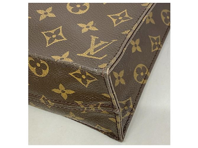 Saco Tote Louis Vuitton Monogram Sac Plat Marrom - vista 6