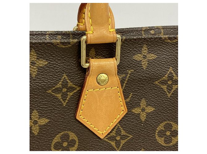 Saco Tote Louis Vuitton Monogram Sac Plat Marrom - vista 7