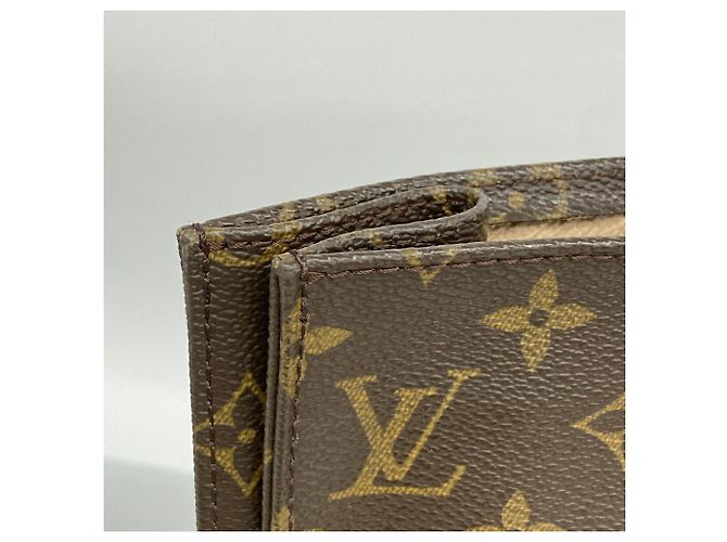 Saco Tote Louis Vuitton Monogram Sac Plat Marrom - vista 9