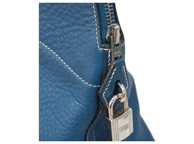 Hermès Hermes Bolide 35 Handtasche Blau - Ansicht 10