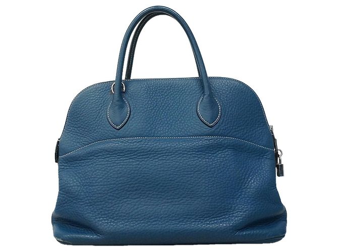 Hermès Hermes Bolide 35 Handtasche Blau - Ansicht 12