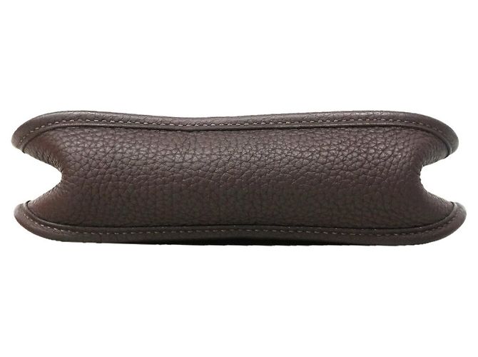 Hermès Borsa a tracolla Hermes Evelyne TPM Marrone - vista 3