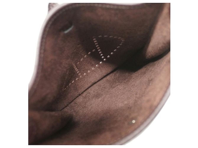 Hermès Borsa a tracolla Hermes Evelyne TPM Marrone - vista 4