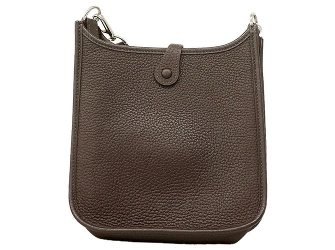Hermès Borsa a tracolla Hermes Evelyne TPM Marrone - vista 9