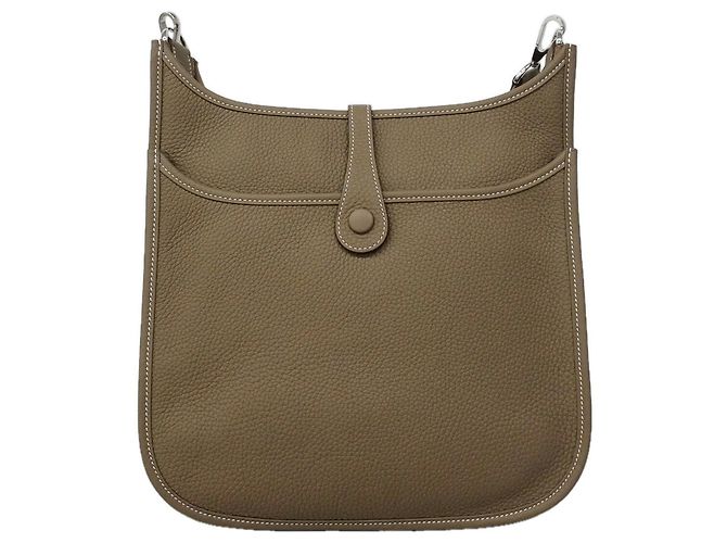 Hermès Bolsa de Ombro Hermes Evelyne 3PM Taupe - vista 6