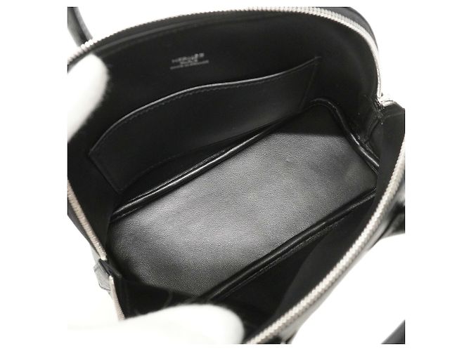 Hermès Borsa Hermes Bolide 1923 Mini Chevre Mysore Nero - vista 4