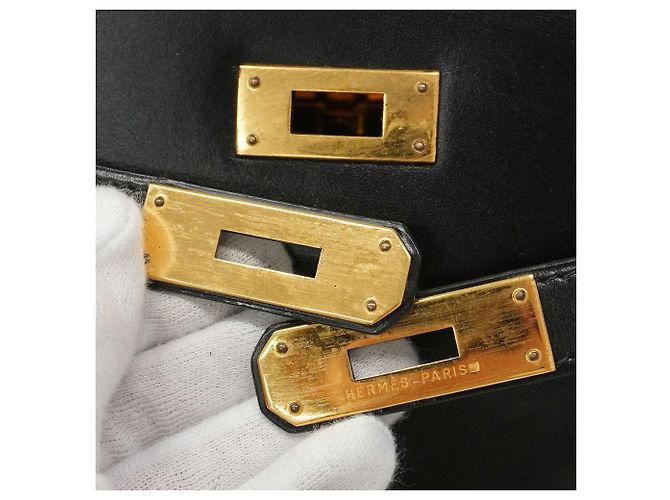 Hermès Hermes Kelly 32 Handtasche Schwarz - Ansicht 12