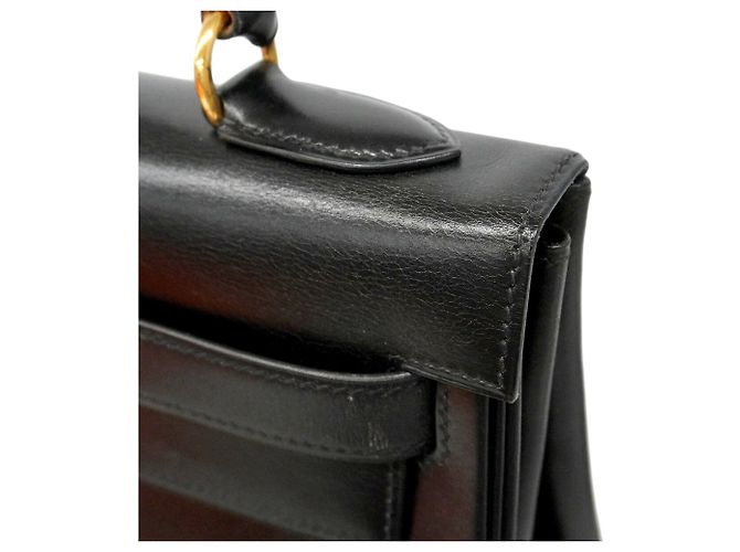 Hermès Hermes Kelly 32 Handtasche Schwarz - Ansicht 13