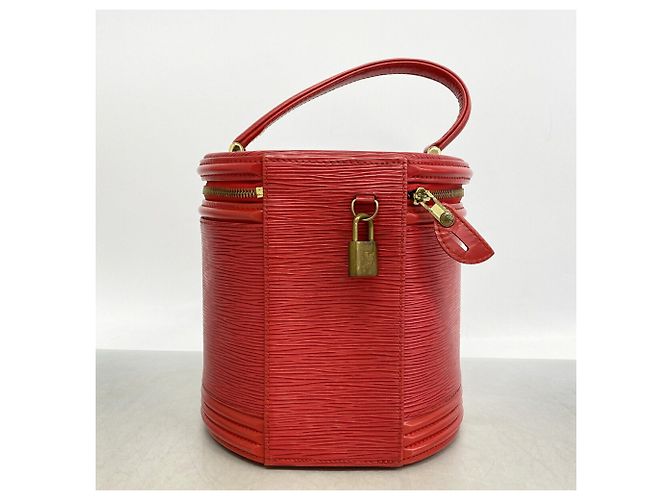 Louis Vuitton Epi Cannes Handtasche Rot - Ansicht 10