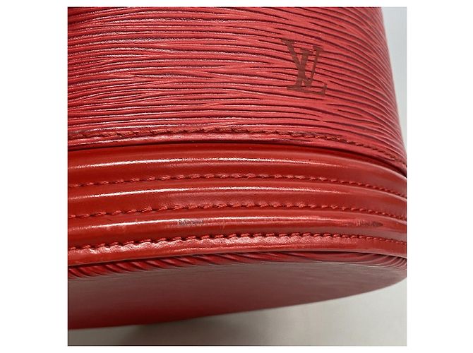 Louis Vuitton Epi Cannes Handtasche Rot - Ansicht 6